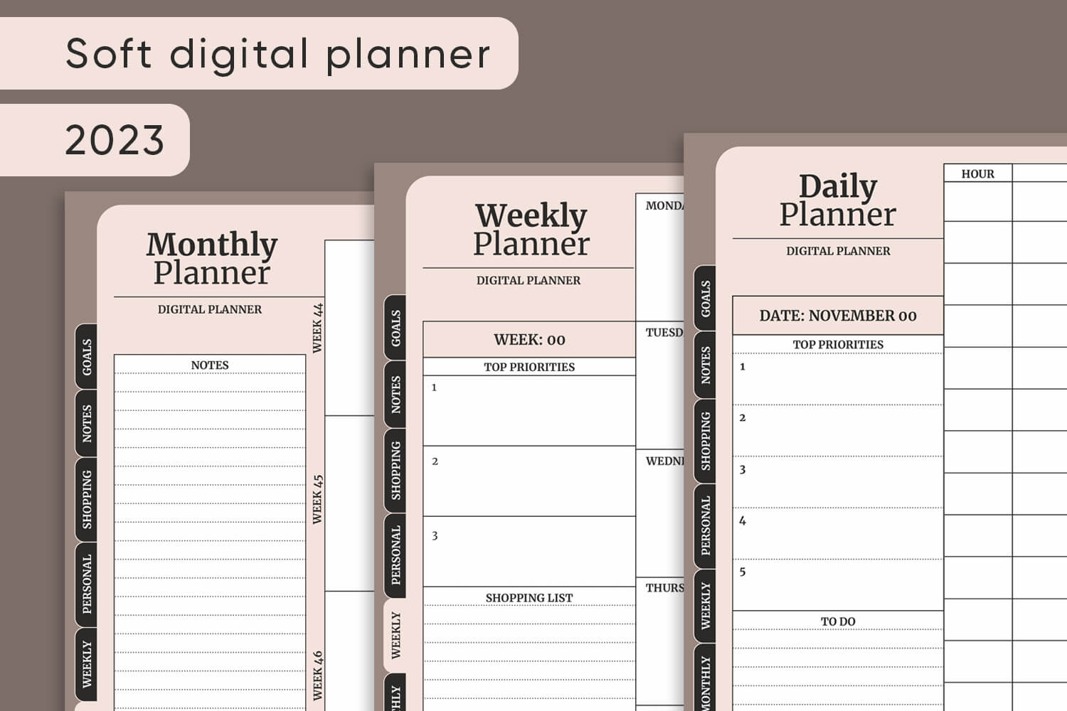 Linked Planner for Goodnotes 2023