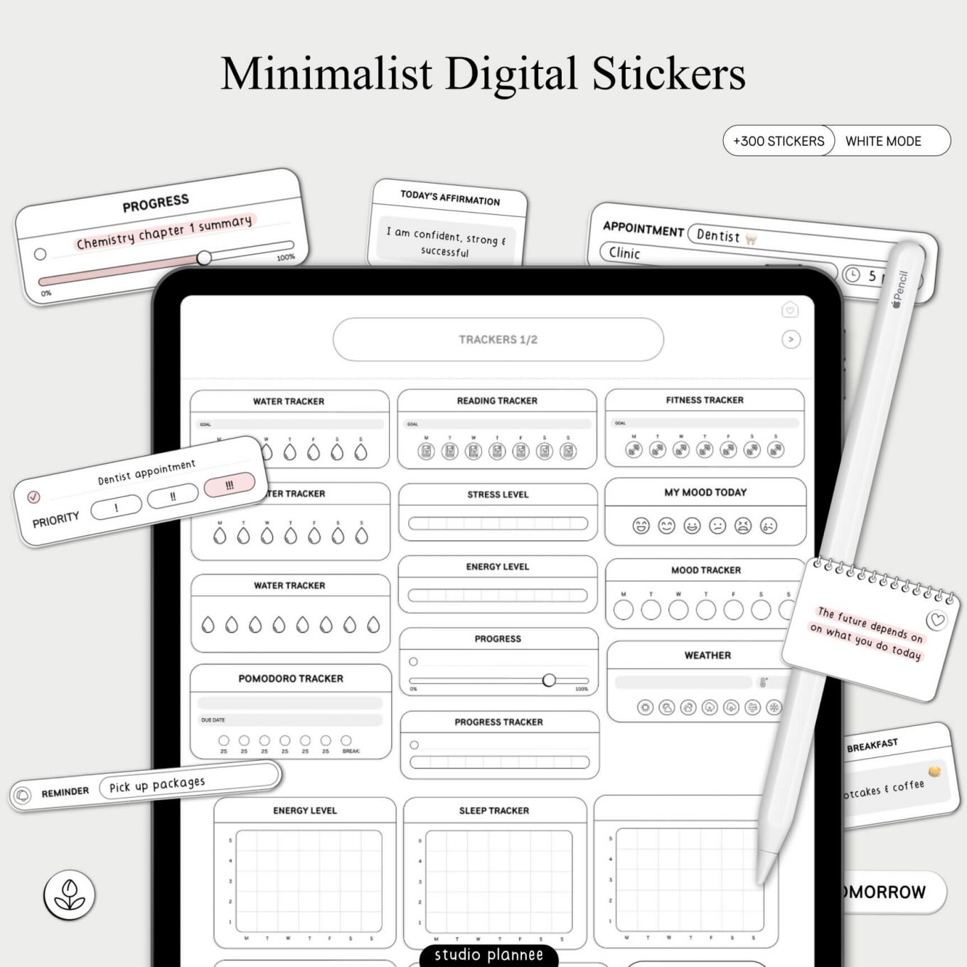 Digital Stickers & Widgets Free Sample - Free Digital Planners