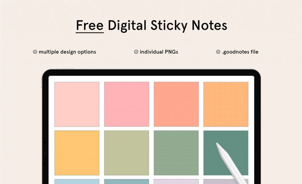 Goodnotes Sticker Pack List Free Free Digital Planners