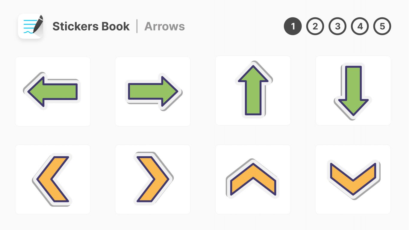 GoodNotes Digital Stickers Arrows [FREE] Free Digital Planners