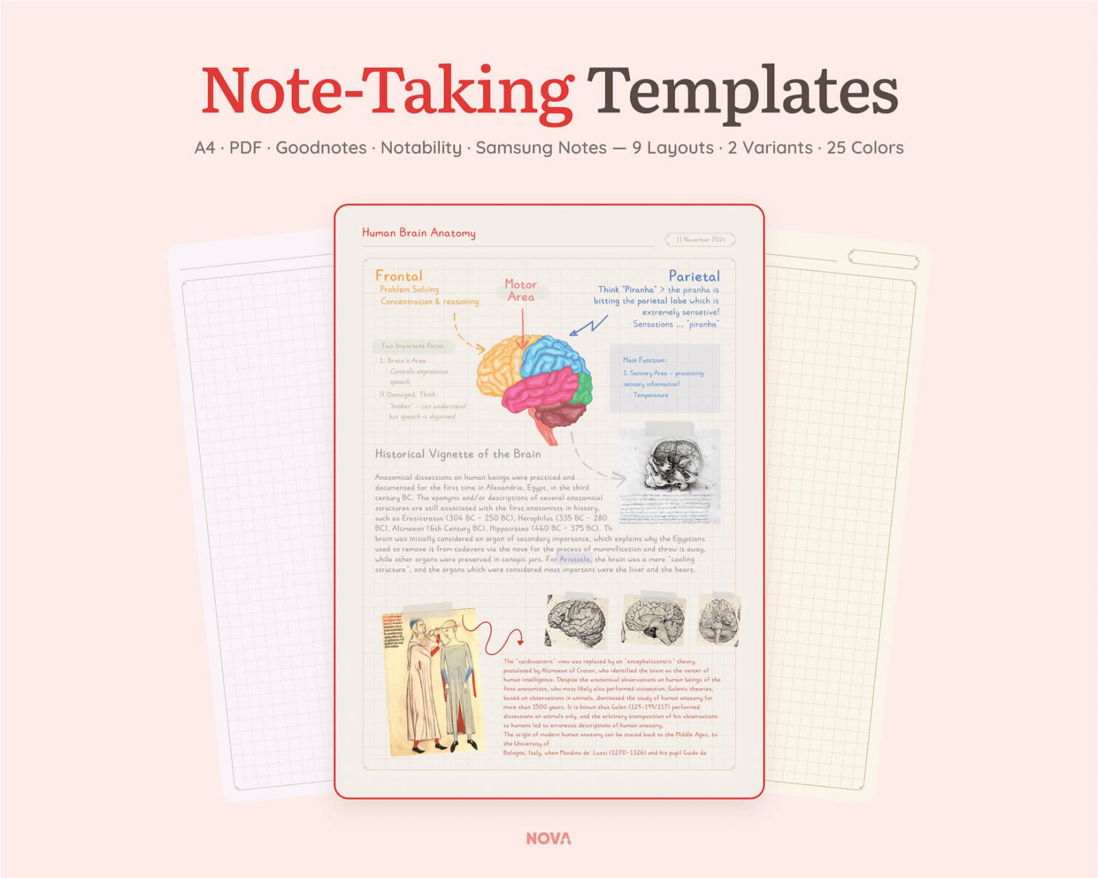 Free Digital Note-Taking Templates - Free Digital Planners
