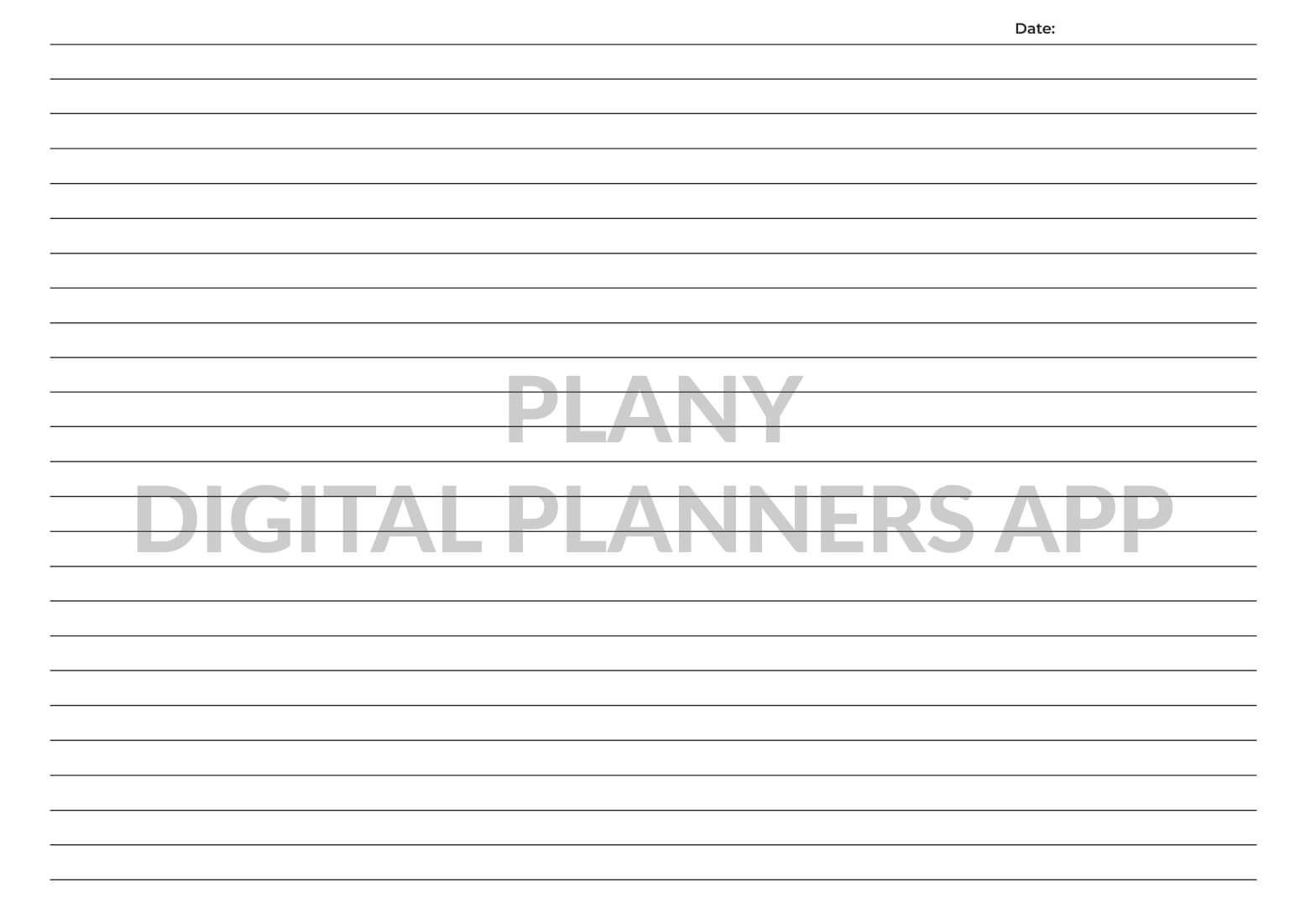 Lined Notebook Sheet Free Digital Planners Lined notebook sheet free digital planners