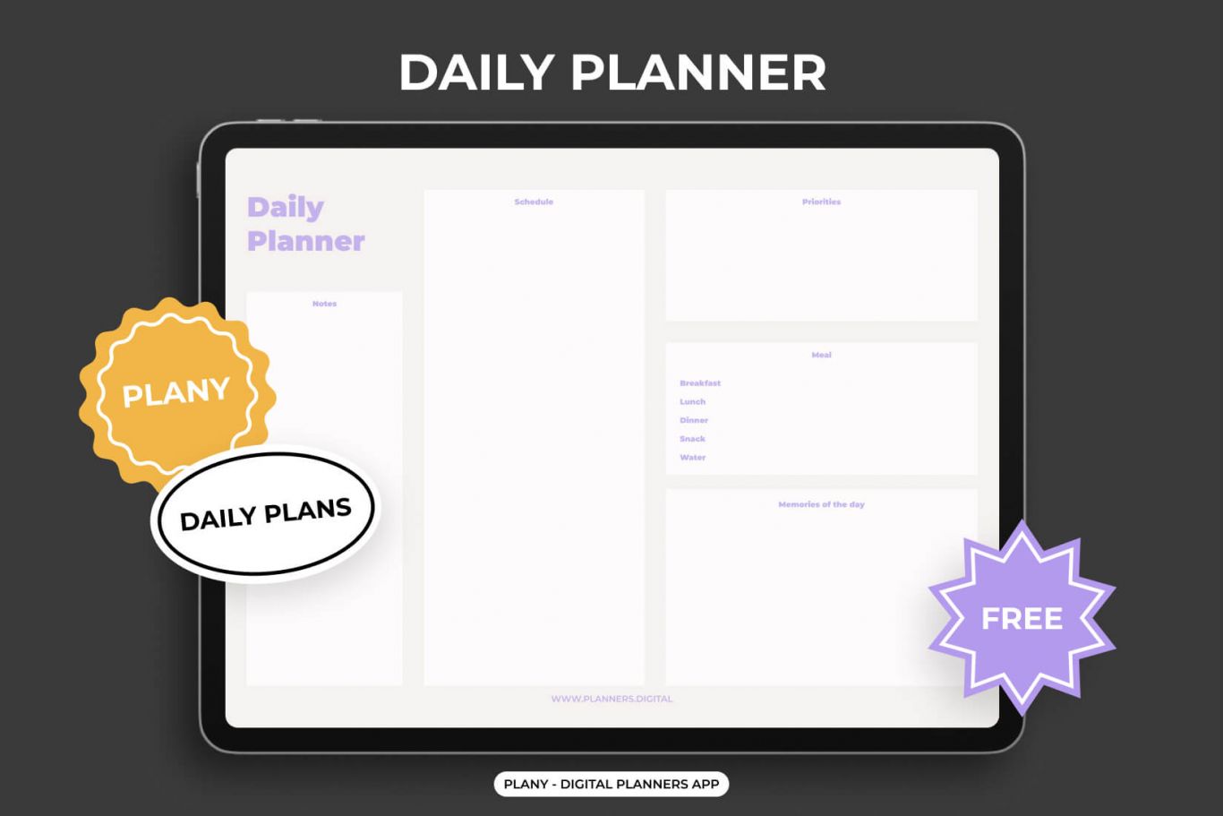 Daily planner - Free Digital Planners