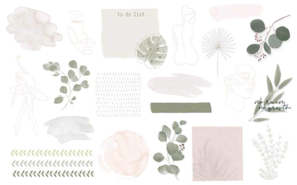 April Pale Green Aesthetic GoodNotes stickers - Free Digital Planners