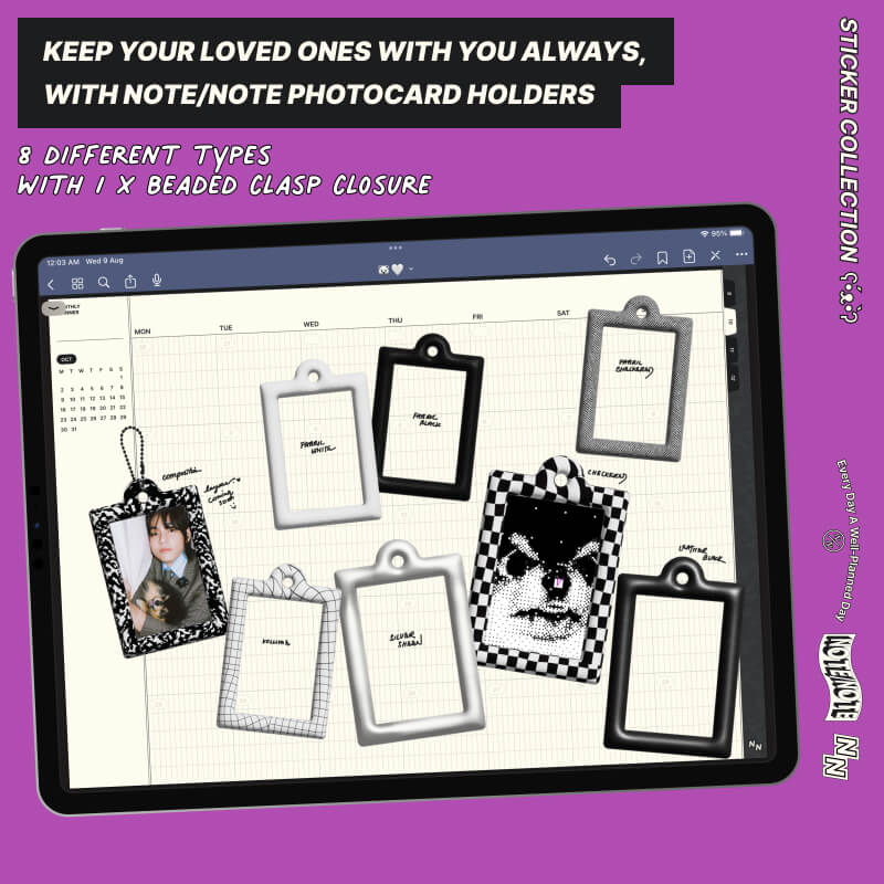 Notebook Photo Card Note/Note Photocard Holders - Vol. 01 - Free Digital Planners