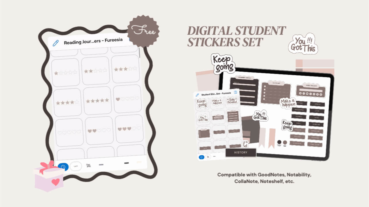 [FREE] Student Digital Stickers - Free Digital Planners